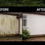 before & after render